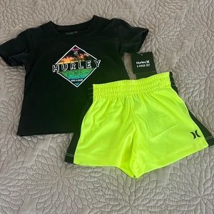 Hurley boys shorts set
